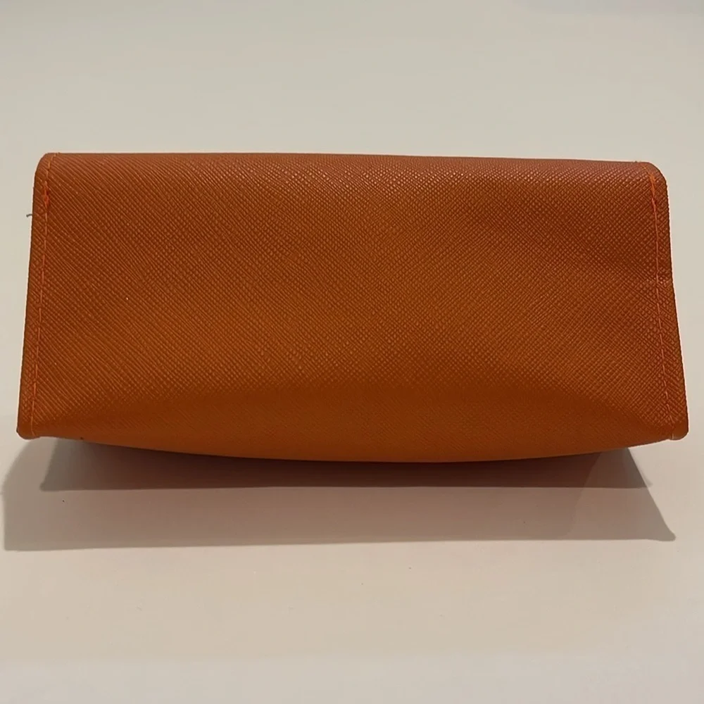 Tory Burch Orange Leather Sunglasses Case